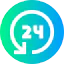 24 hours アイコン 64x64