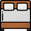 Double bed icon 64x64