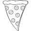 Pepperoni Pizza Slice Ikona 64x64