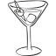 Cocktail Glass with ice cube biểu tượng 64x64