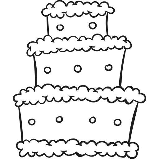 Three Levels Cake Ikona