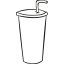 Cardboard cup doodle icon 64x64