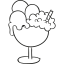 Ice cream cup doodle іконка 64x64
