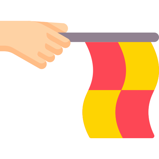 Offside flag icon