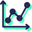 Line chart ícone 64x64