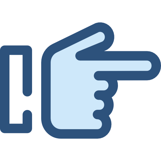 Pointing right icon
