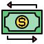 Money transfer icon 64x64