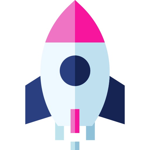 Spring swing rocket icon