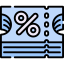 Discount coupon icon 64x64