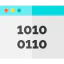 Binary code icon 64x64