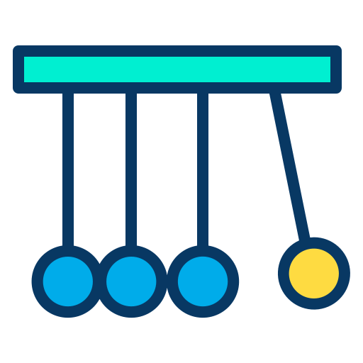Newtons cradle biểu tượng