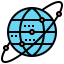 Earth grid icon 64x64