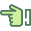 Pointing left icon 64x64