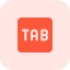 Tab key icon 64x64