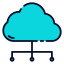 Cloud computing icon 64x64