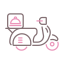 Доставка велосипеда иконка 64x64