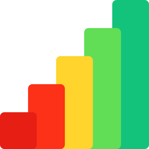 Bar chart icône