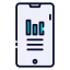 Mobile analytics icon 64x64