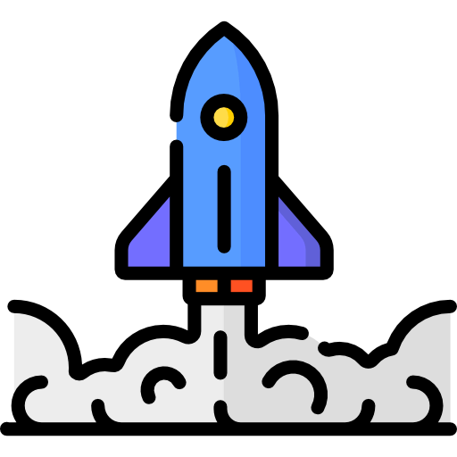 Rocket launch icon