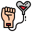 Blood donation icon 64x64