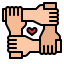 Рука помощи иконка 64x64