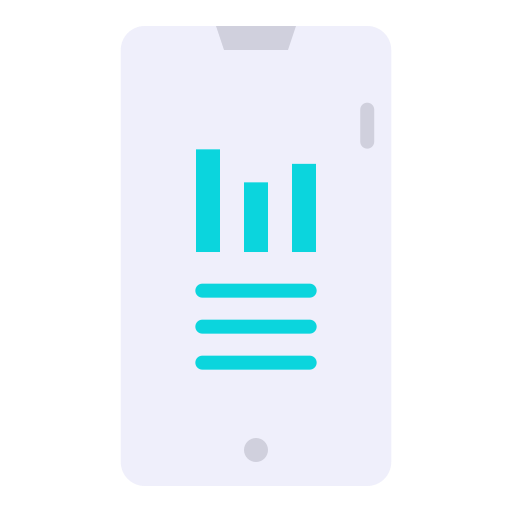 Mobile analytics icon