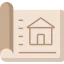 House sketch icon 64x64