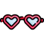 Heart glasses icon 64x64