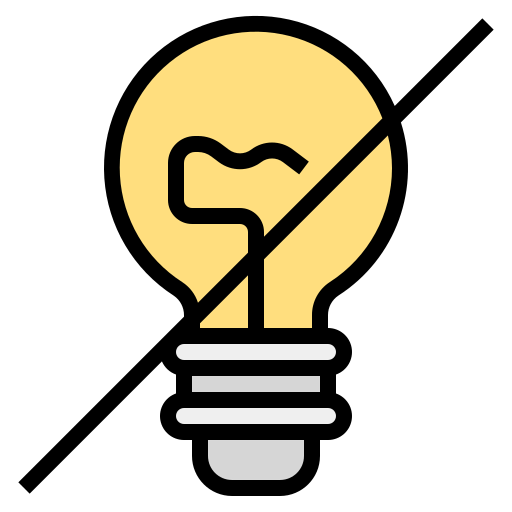 Incandescent light icon