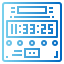 Digital clock icon 64x64