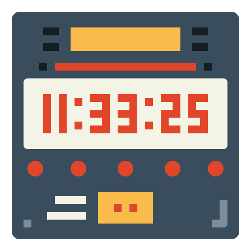 Digital clock icon