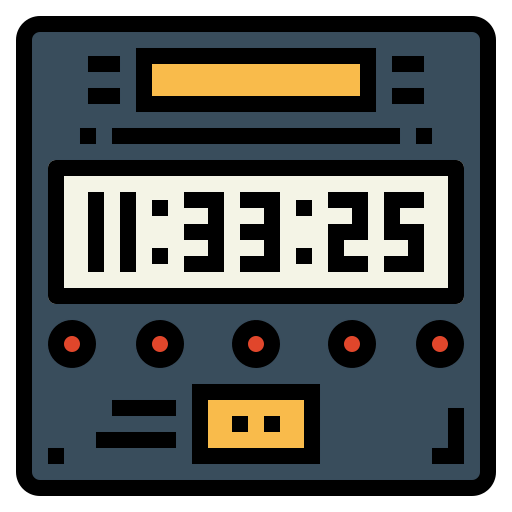 Digital clock icon