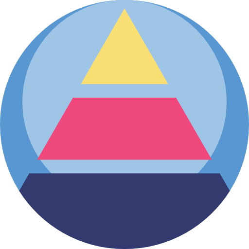 Pyramid chart icon