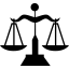 Libra scale balance symbol icon 64x64