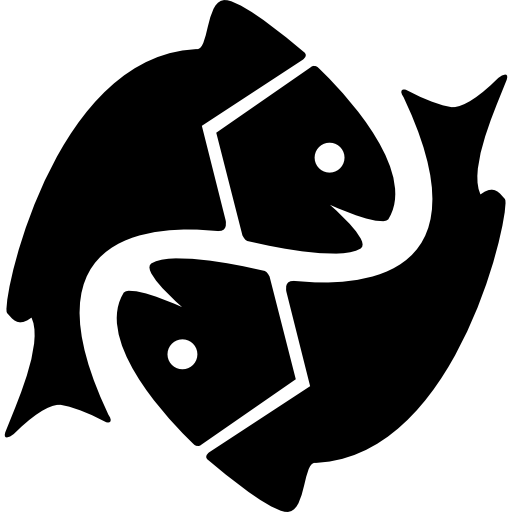 Pisces astrological sign symbol icon