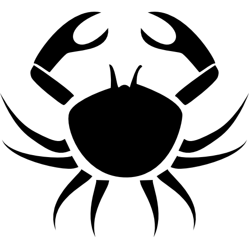 Crab cancer symbol icon