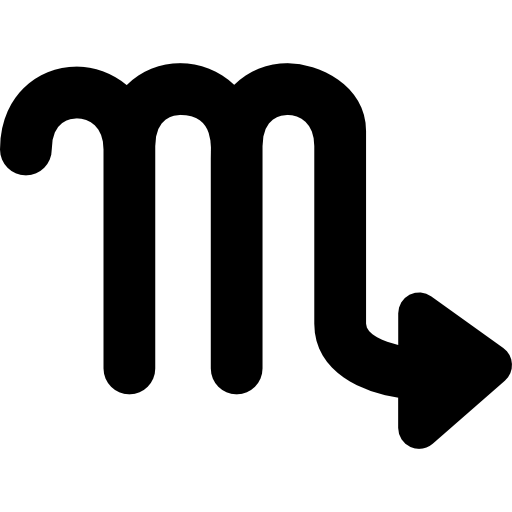Scorpion astrological sign icon