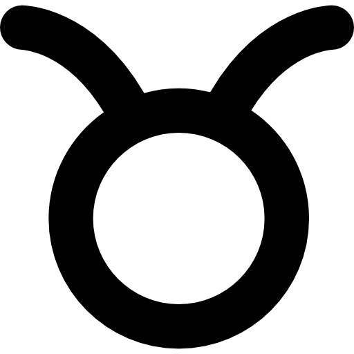 Taurus astrological sign symbol icon