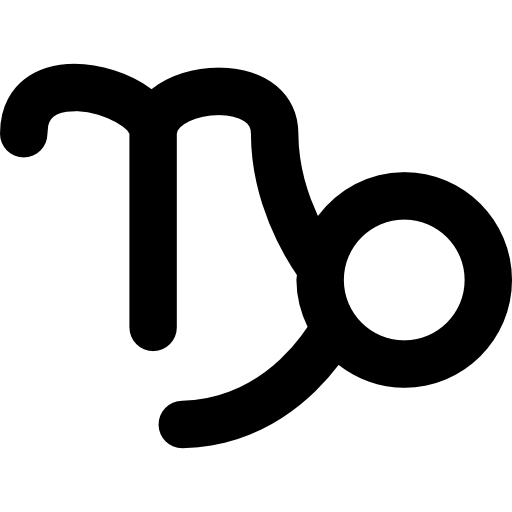 Capricorn sign icon