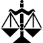 Libra balanced scale symbol icon 64x64
