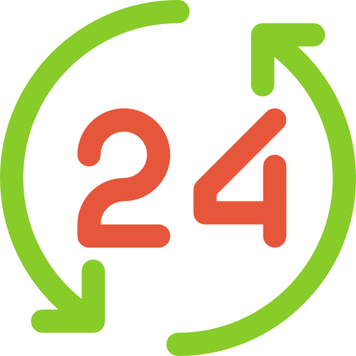 24 hours icon