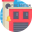 Fire station icon 64x64