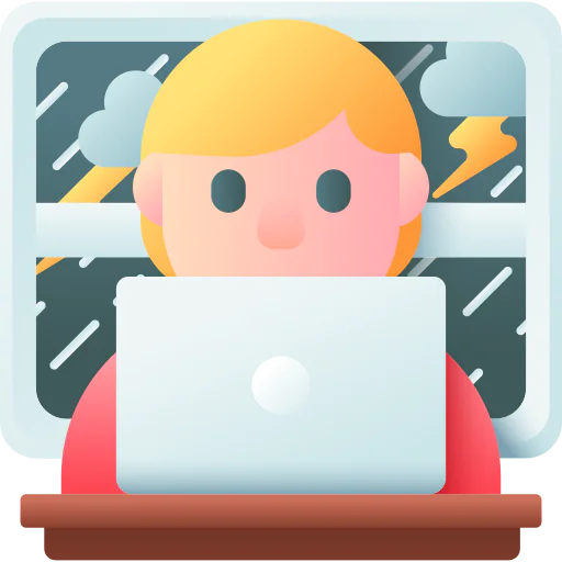 Working at home icon