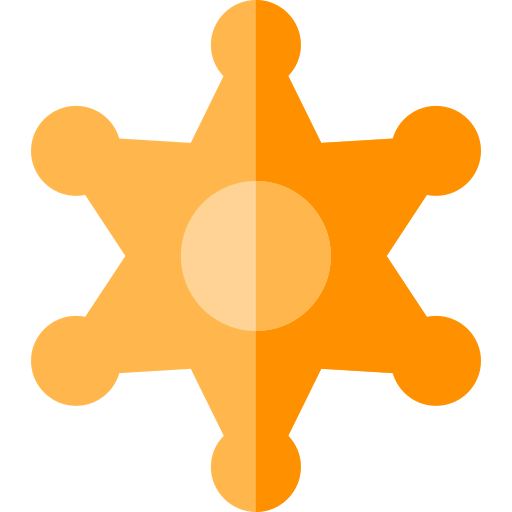 Sheriff badge Symbol