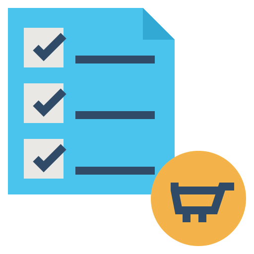 Shopping list icon