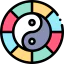 Yin yang symbol icon 64x64