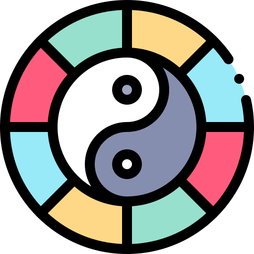 Yin yang symbol icon