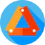 Reflective triangle icon 64x64