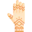 Henna painted hand icon 64x64