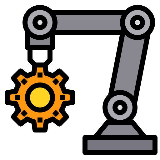 Robotic arm icon